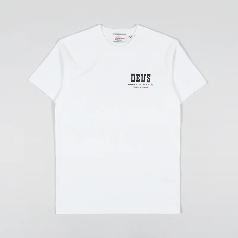 Deus Ex Machina Cyprus T Shirt Vintage White-1