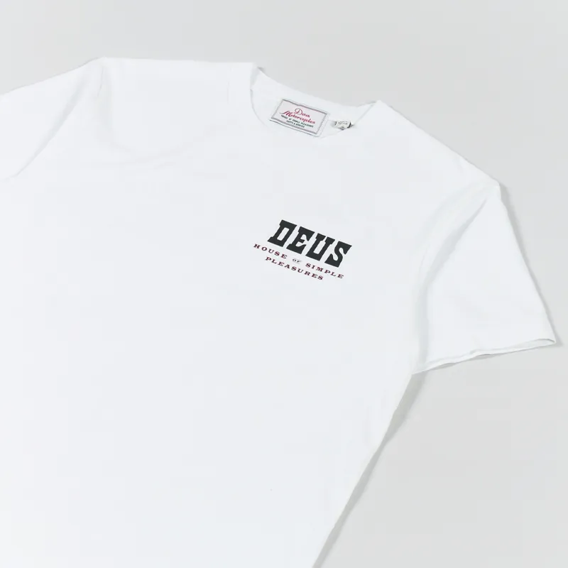 Deus Ex Machina Cyprus T Shirt Vintage White-3