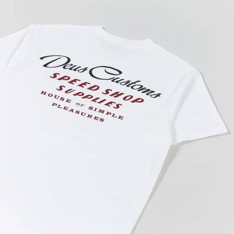 Deus Ex Machina Cyprus T Shirt Vintage White-2