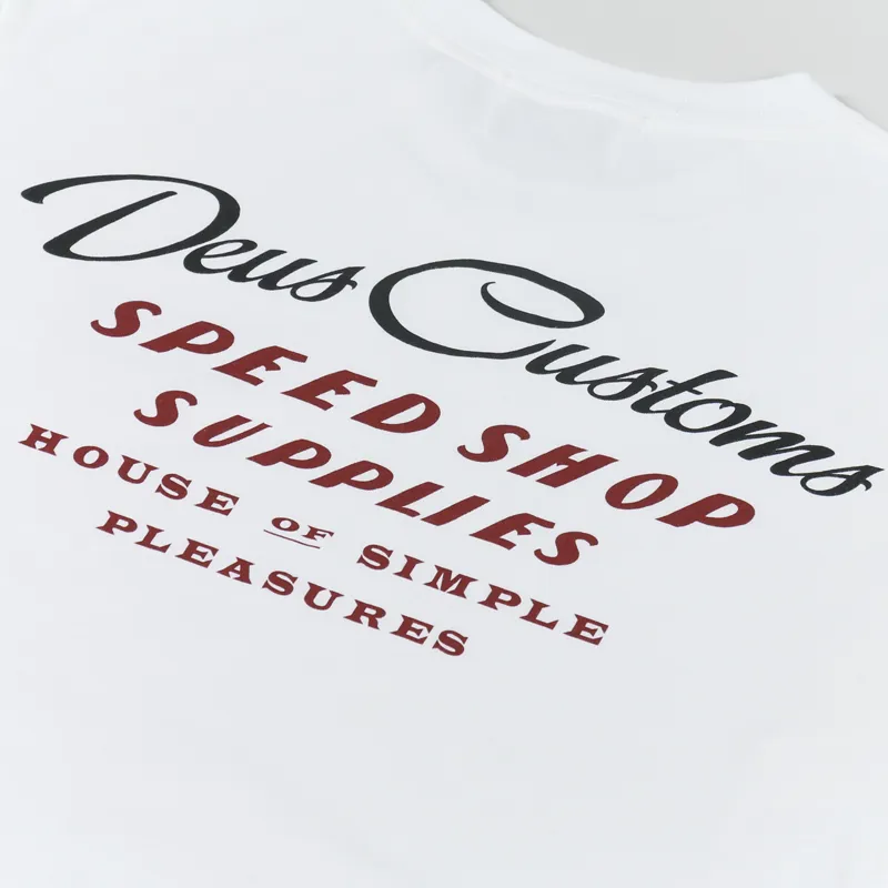 Deus Ex Machina Cyprus T Shirt Vintage White-4