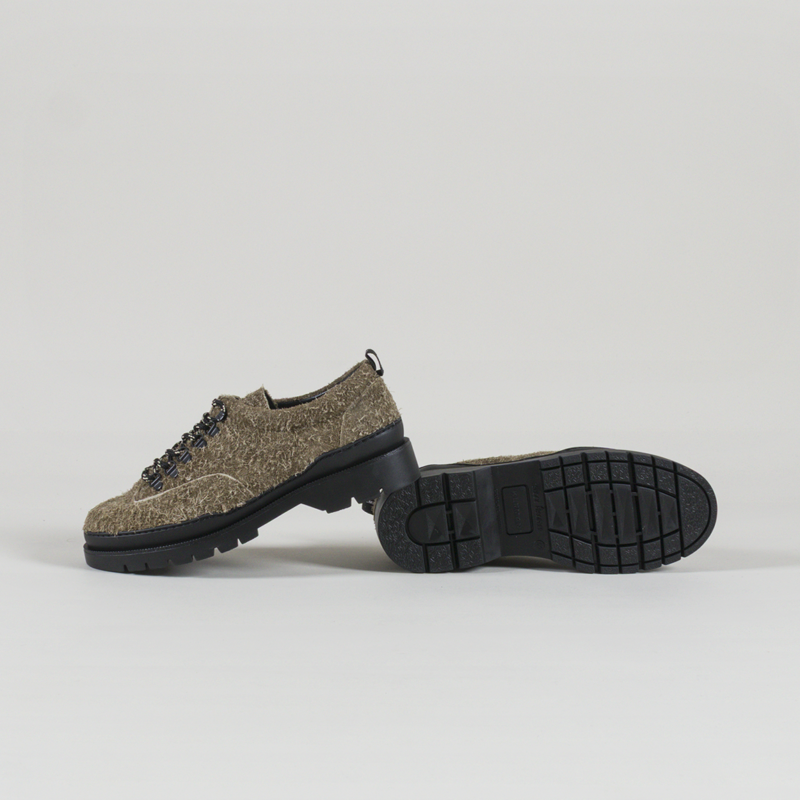 Kleman Courrier 2 Fur Shoes Khaki Powder-3