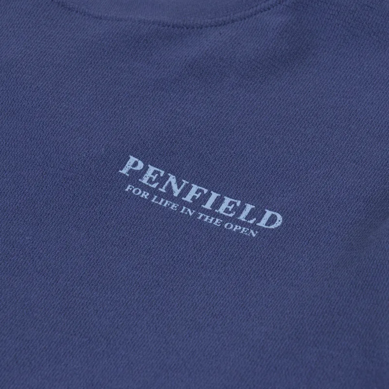Penfield Winter Mountain Long Sleeve T Shirt Blue Indigo-5