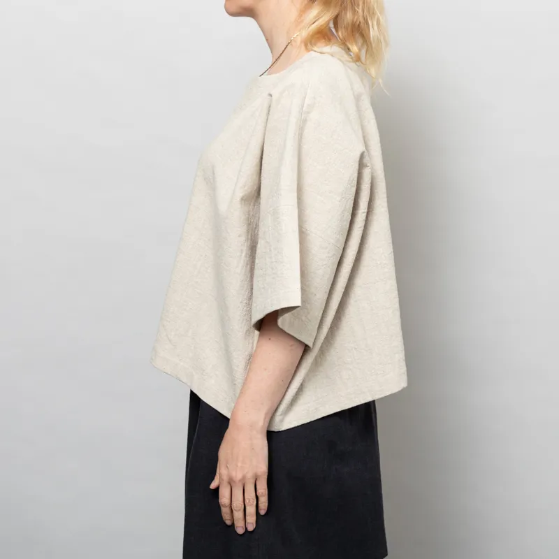 Kate Sheridan Womens Edie Top Wheat Linen-1