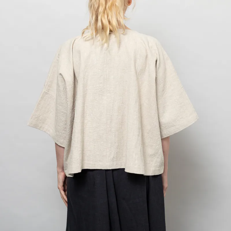 Kate Sheridan Womens Edie Top Wheat Linen-3