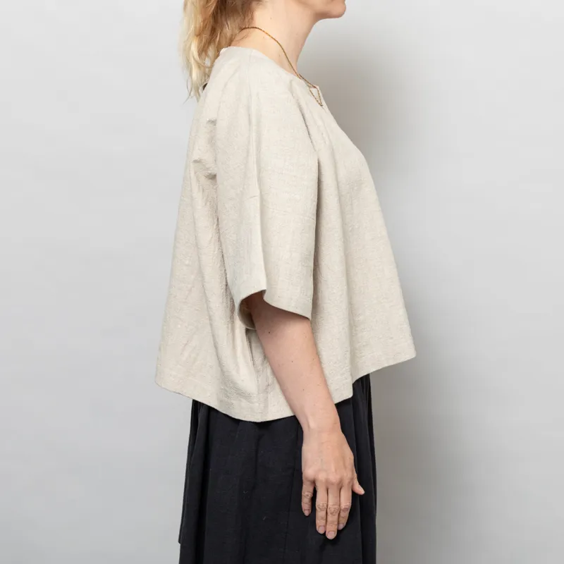 Kate Sheridan Womens Edie Top Wheat Linen-4