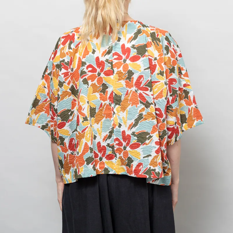 Kate Sheridan Womens Edie Top Seaweed Seersucker-3