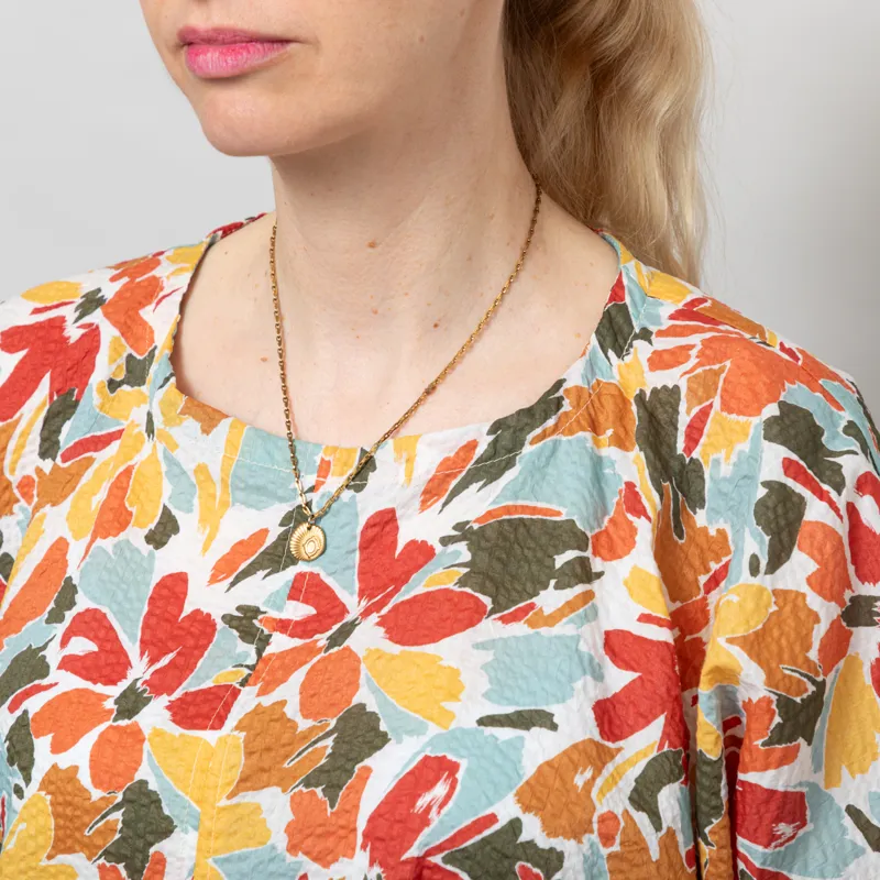 Kate Sheridan Womens Edie Top Seaweed Seersucker-5