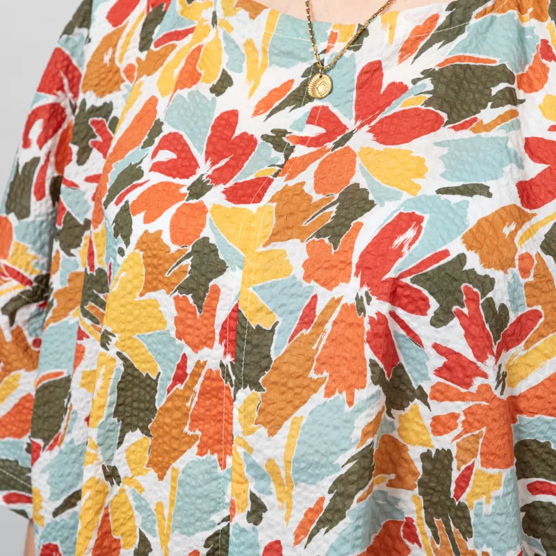 Kate Sheridan Womens Edie Top Seaweed Seersucker-8