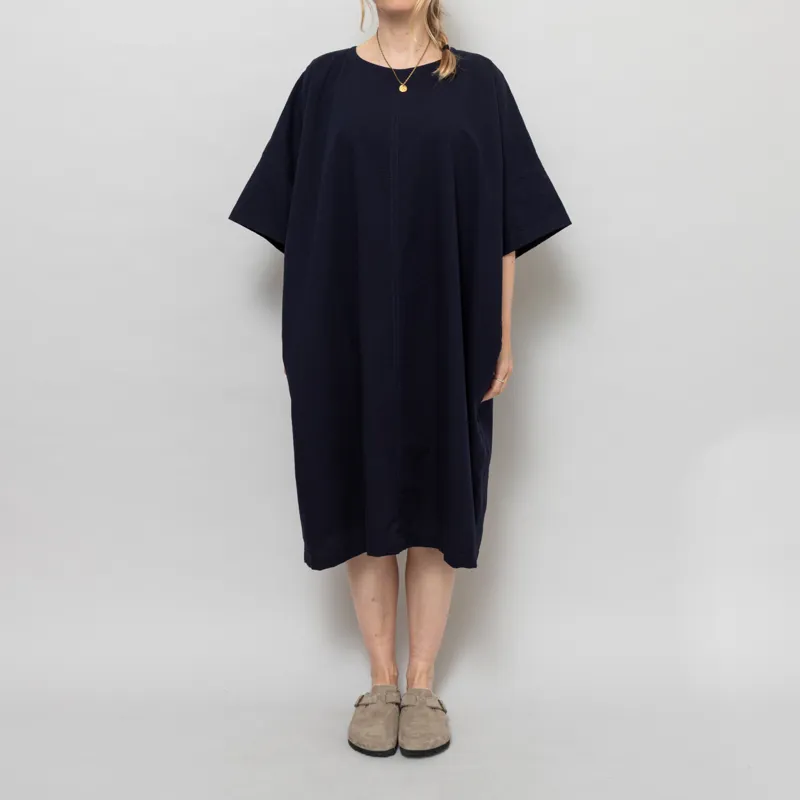 Kate Sheridan Womens Edie Dress Navy Seersucker