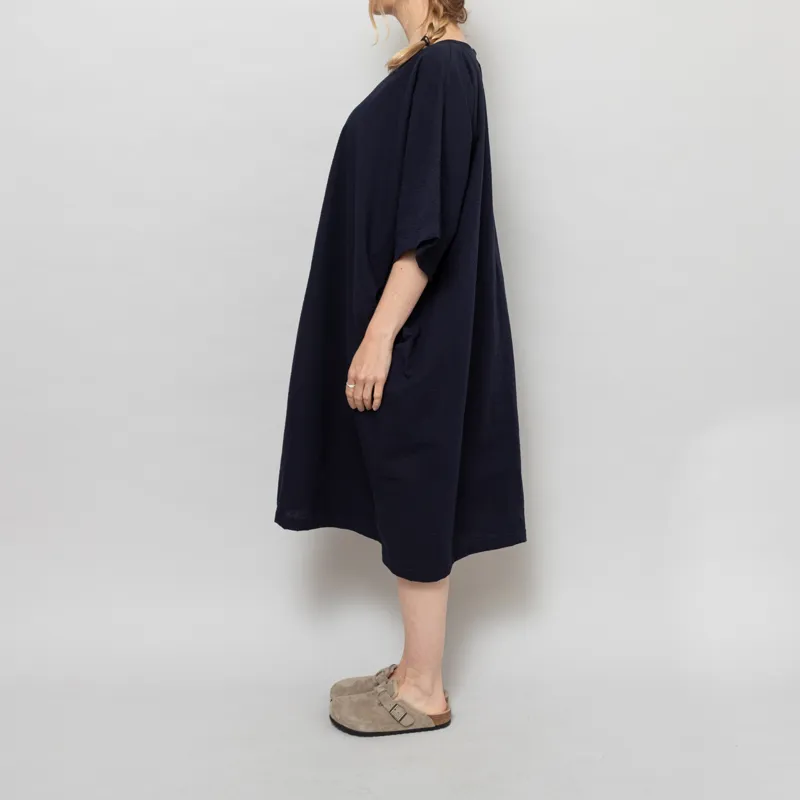 Kate Sheridan Womens Edie Dress Navy Seersucker-3