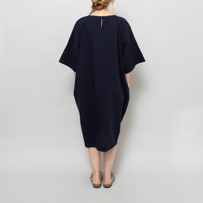 Kate Sheridan Womens Edie Dress Navy Seersucker-4