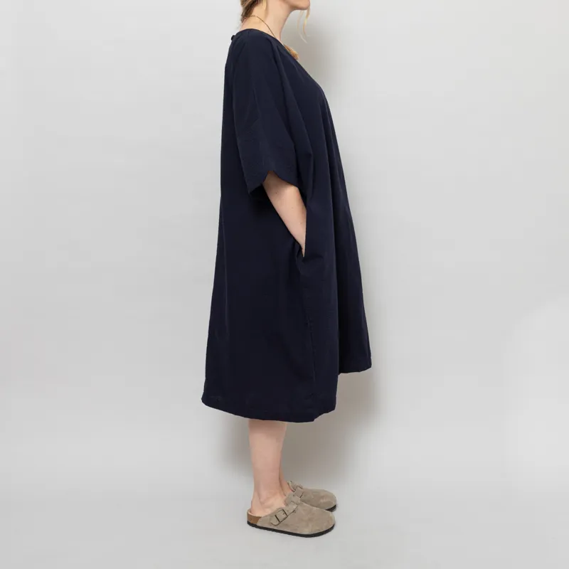 Kate Sheridan Womens Edie Dress Navy Seersucker-5
