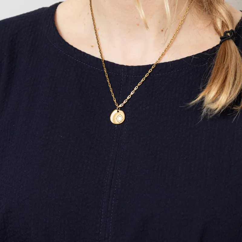 Kate Sheridan Womens Edie Dress Navy Seersucker-6