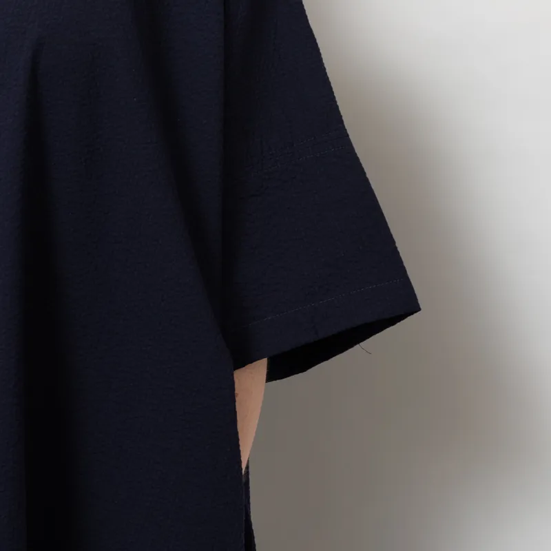 Kate Sheridan Womens Edie Dress Navy Seersucker-9