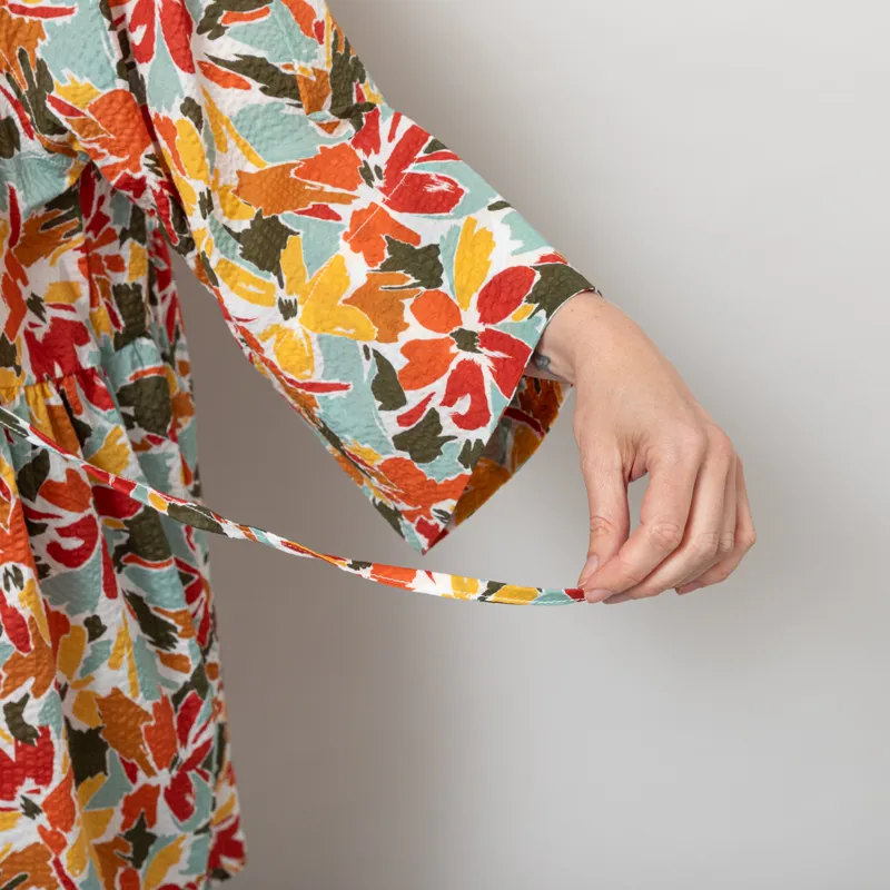 Kate Sheridan Womens Folk Dress Seaweed Seersucker-9