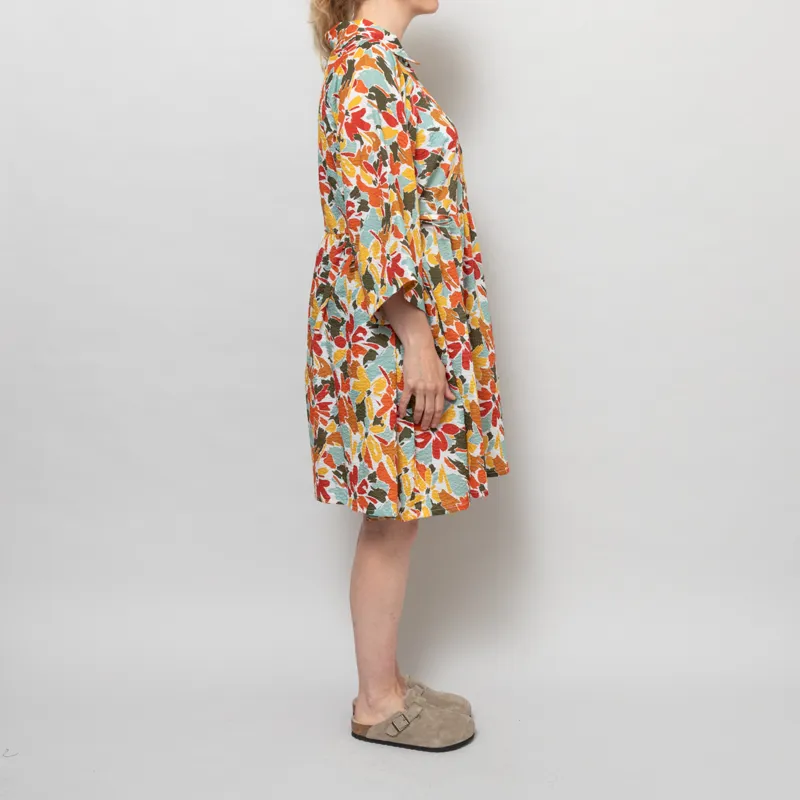 Kate Sheridan Womens Folk Dress Seaweed Seersucker-4