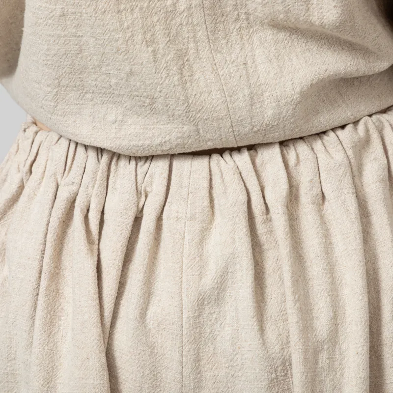 Kate Sheridan Womens Linen Pleat Play Shorts Wheat-5