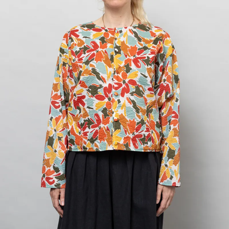 Kate Sheridan Womens Versa Jacket Rust Seaweed Seersucker-4