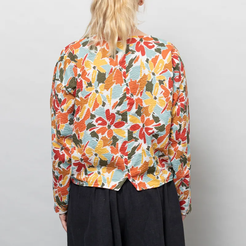 Kate Sheridan Womens Versa Jacket Rust Seaweed Seersucker-5