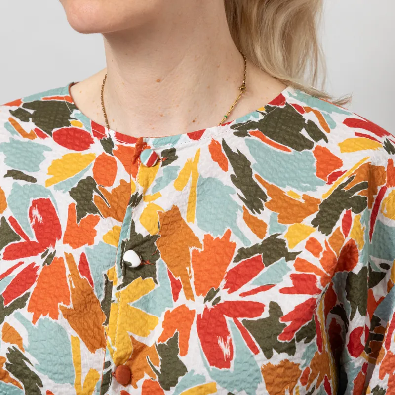 Kate Sheridan Womens Versa Jacket Rust Seaweed Seersucker-7