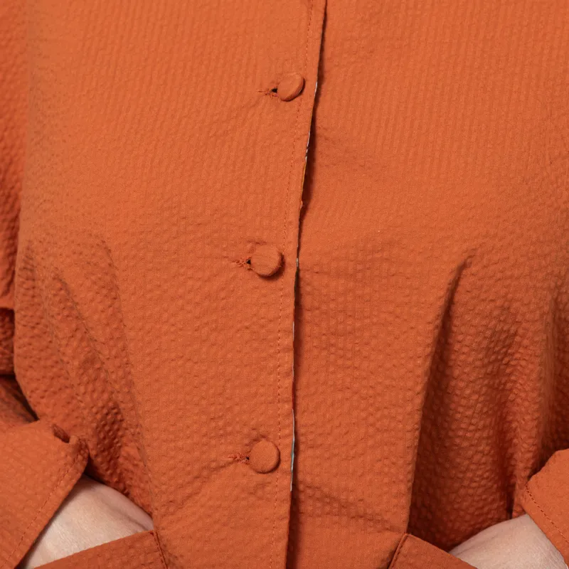 Kate Sheridan Womens Versa Jacket Rust Seaweed Seersucker-12