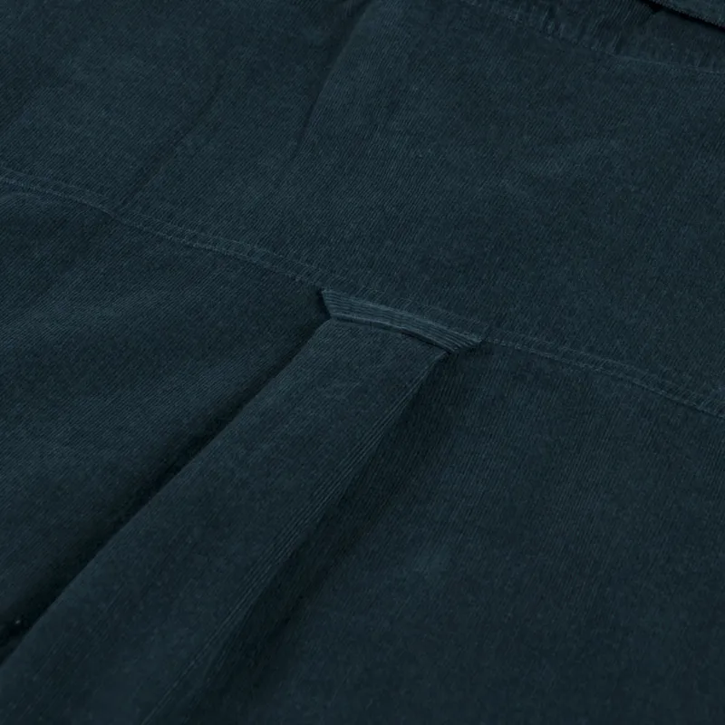 Cafe Mountain Double Pocket Seersucker Cord Heritage Shirt Forest Green-7