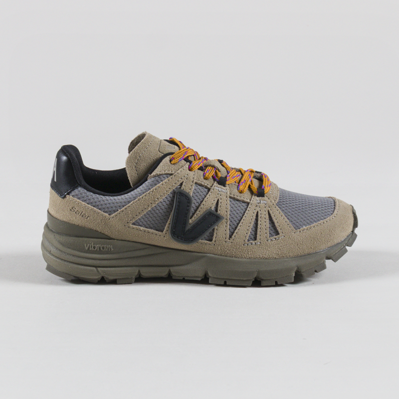 Veja Womens Salar Alveomesh Shoes Ardoise Taupe Black-2