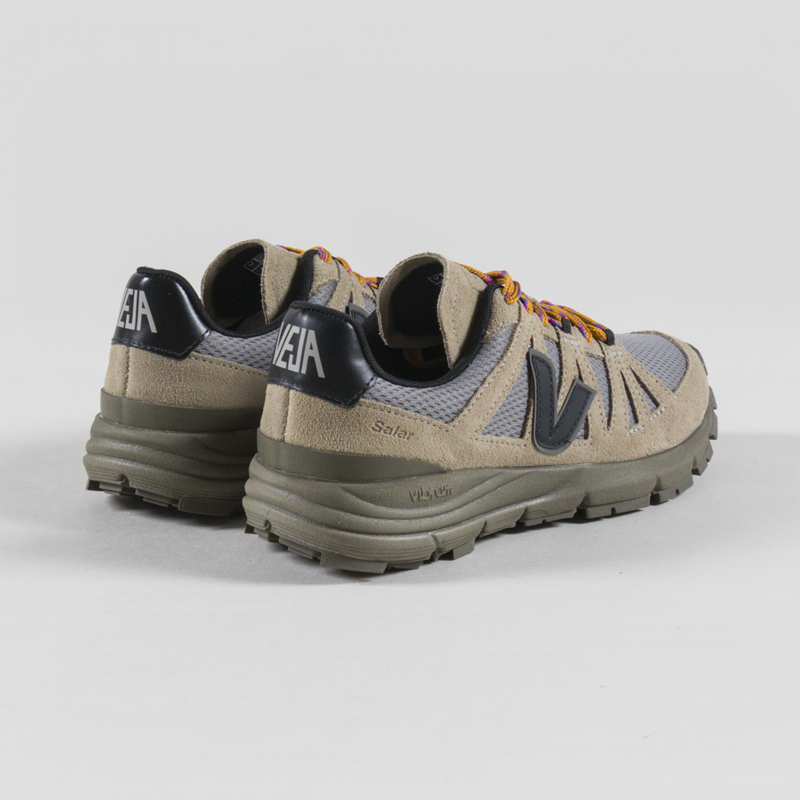 Veja Womens Salar Alveomesh Shoes Ardoise Taupe Black-1