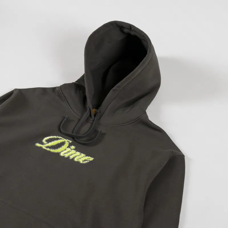 Dime Pixel Cursive Hoodie Vintage Black-4