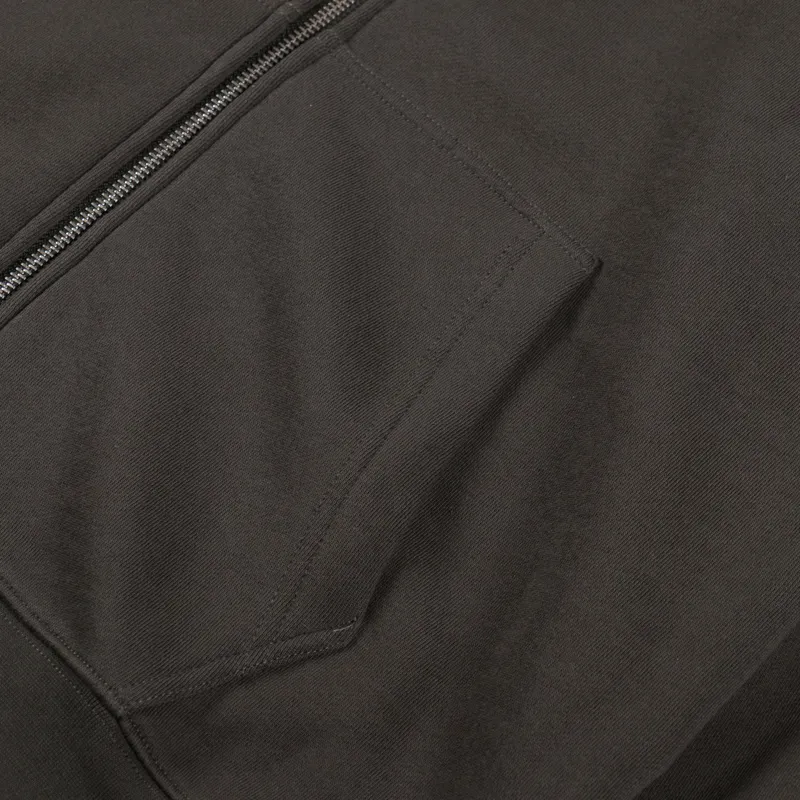 Dime Cursive Zip Hoodie Vintage Black-3