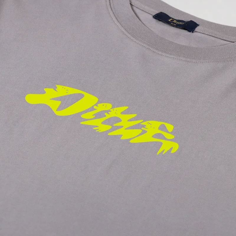 Dime Happy T Shirt Charcoal-2