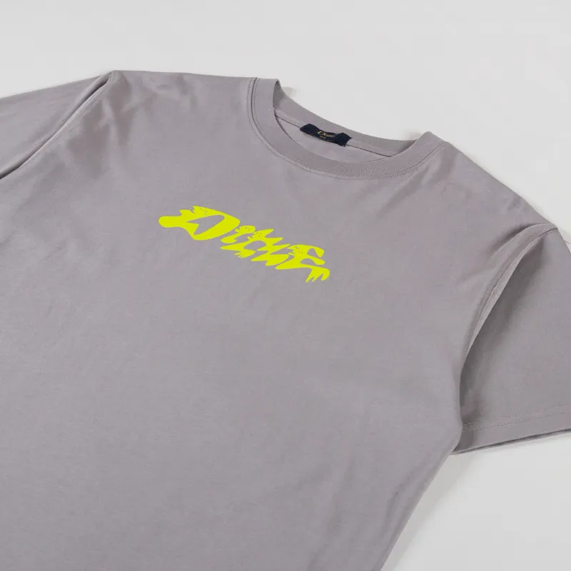 Dime Happy T Shirt Charcoal-1