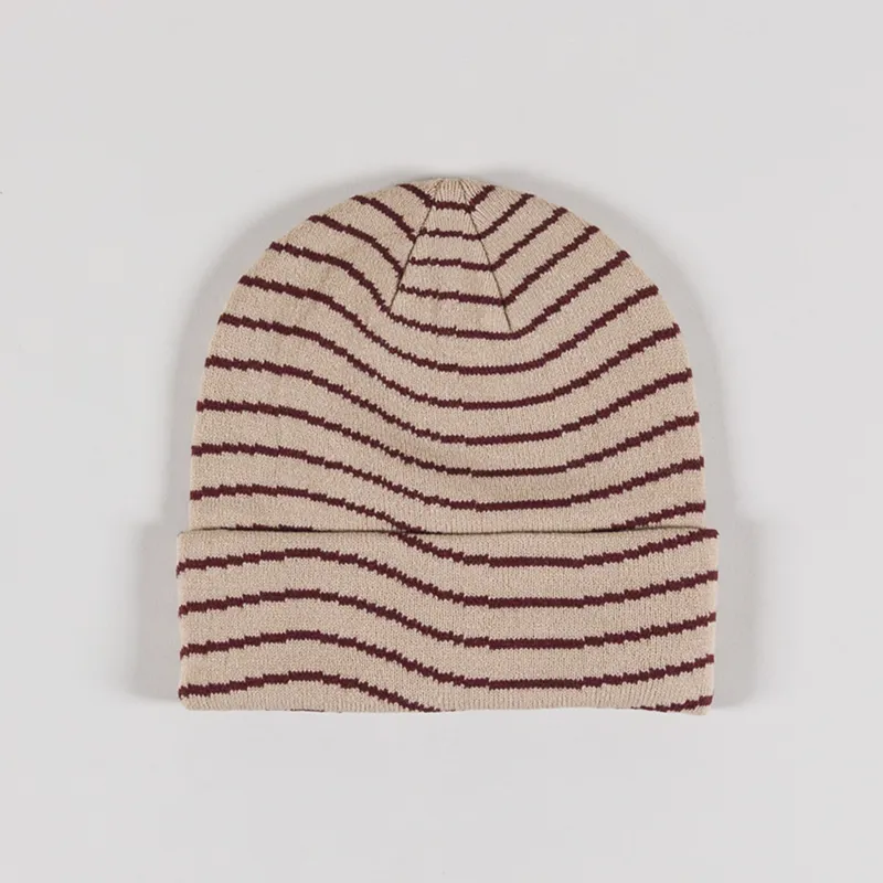 帽子 DIME Wavy Plaid Cuff Beanie 帽子 DIME Wavy Plaid Cuff Beanie Dime Brown Wavy Beanie Dime