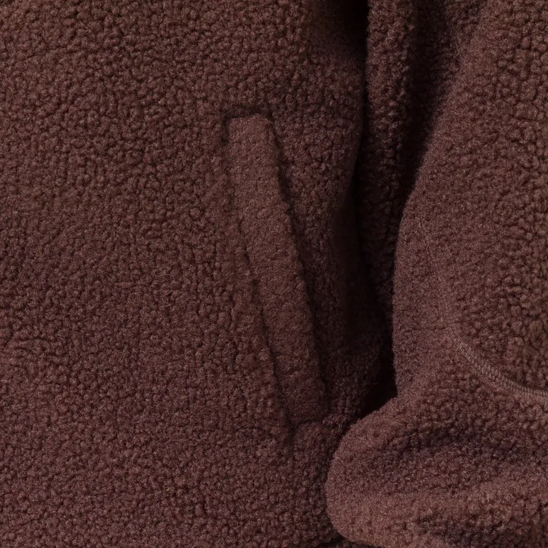 Dime Polar Fleece Sherpa Zip Brown-9