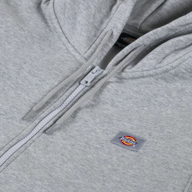 Dickies Oakport Zip Hoodie Heather Grey-4