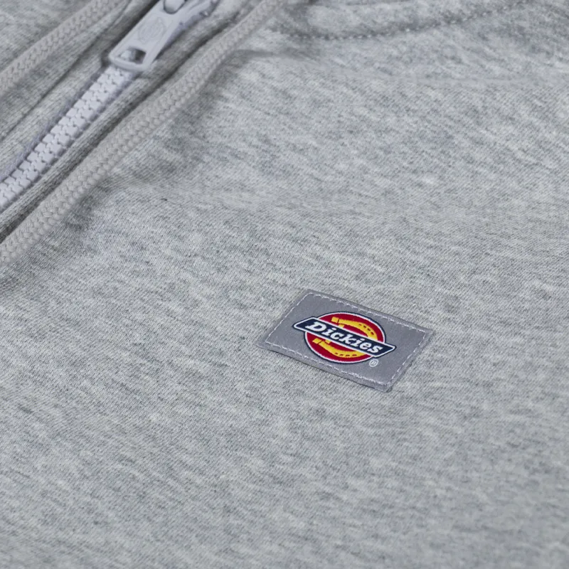 Dickies Oakport Zip Hoodie Heather Grey-5