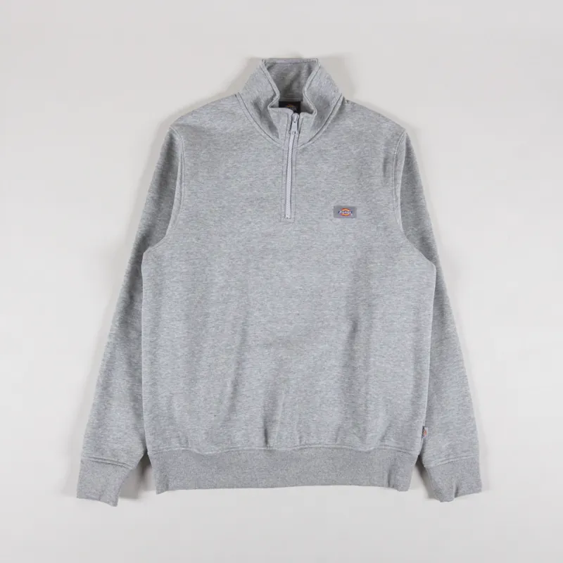 Dickies Oakport Quarter Zip Heather Grey