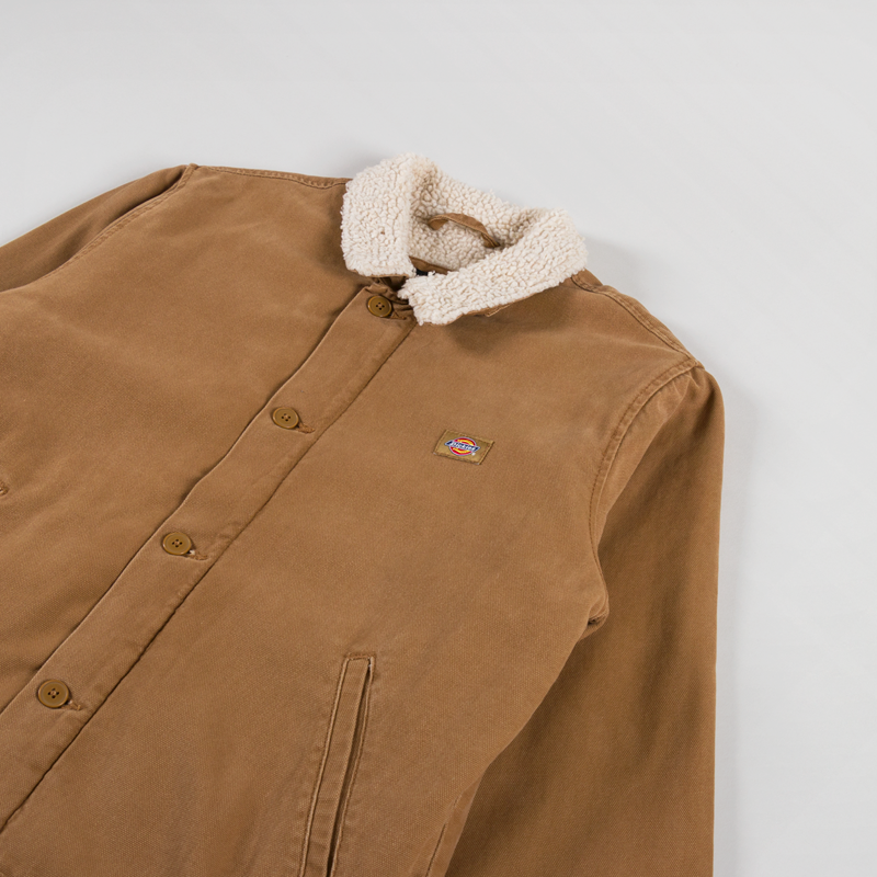 Dickies Duck Canvas Deck Jacket Stone Washed Brown Duck-2