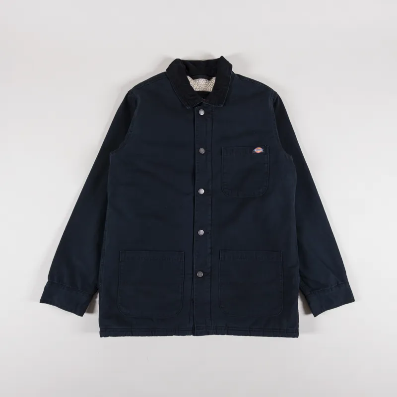 Dickies Duck Canvas Chore Coat Stone Washed Black