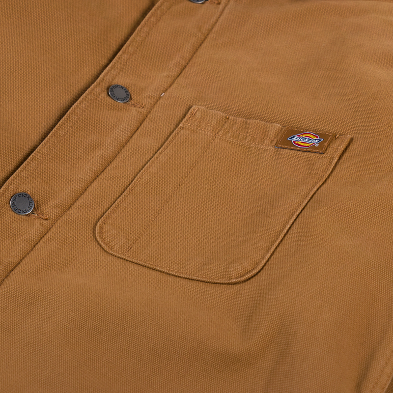 Dickies Duck Canvas Chore Coat Stone Washed Brown Duck-4