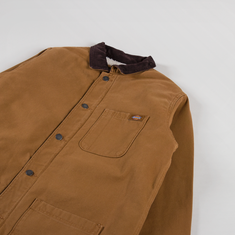 Dickies Duck Canvas Chore Coat Stone Washed Brown Duck-2