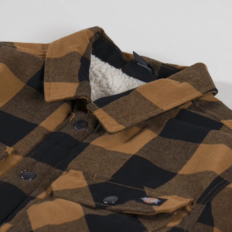 Dickies Lined Sacramento Shirt Brown Duck-6