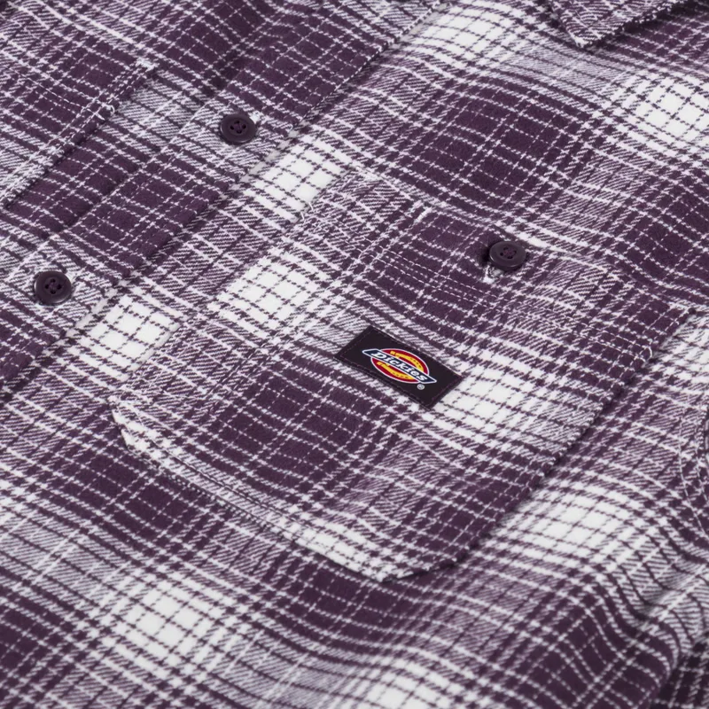 Dickies Evansville Long Sleeve Shirt Plum Perfect-5