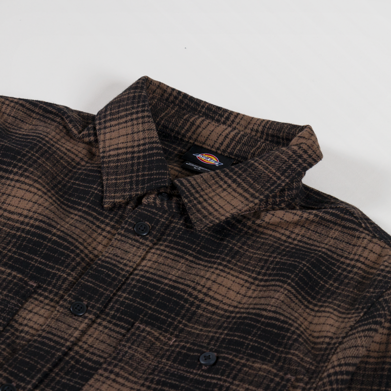 Dickies Evansville Long Sleeve Shirt Mushroom-4