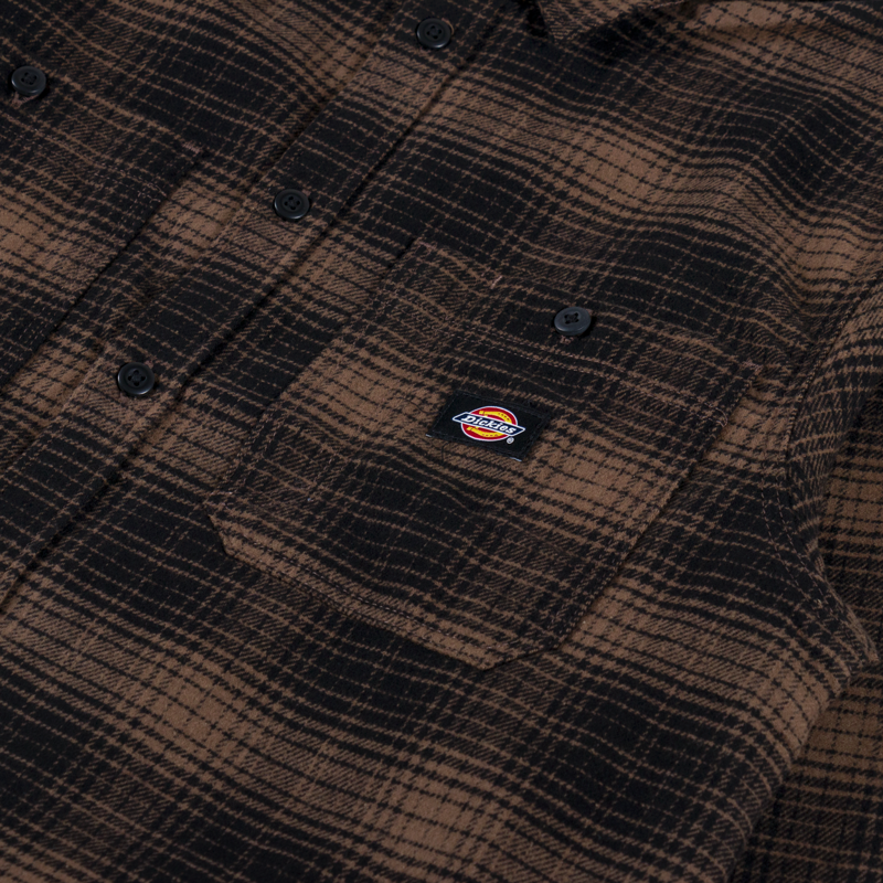 Dickies Evansville Long Sleeve Shirt Mushroom-5