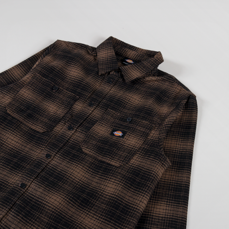 Dickies Evansville Long Sleeve Shirt Mushroom-2