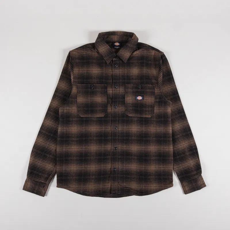 Dickies Evansville Long Sleeve Shirt Mushroom