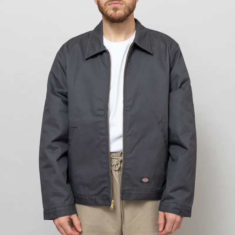 Dickies Lined Eisenhower Jacket Recycled Charcoal Grey-2