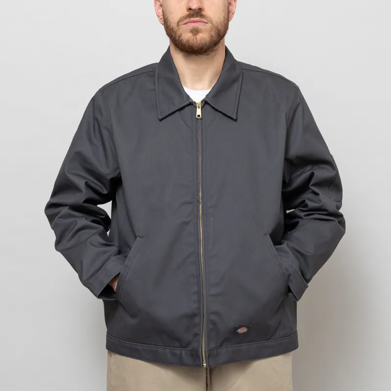 Dickies Lined Eisenhower Jacket Recycled Charcoal Grey-1