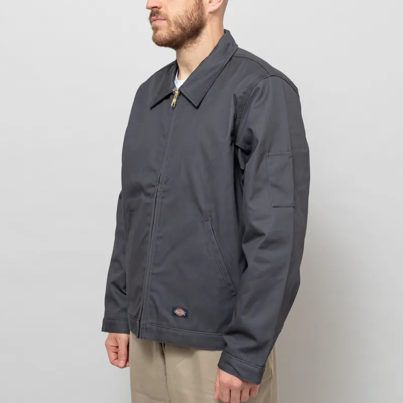 Dickies Lined Eisenhower Jacket Recycled Charcoal Grey-3